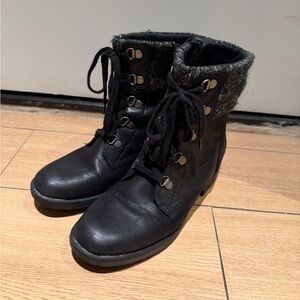 BareTraps Black Combat Boots